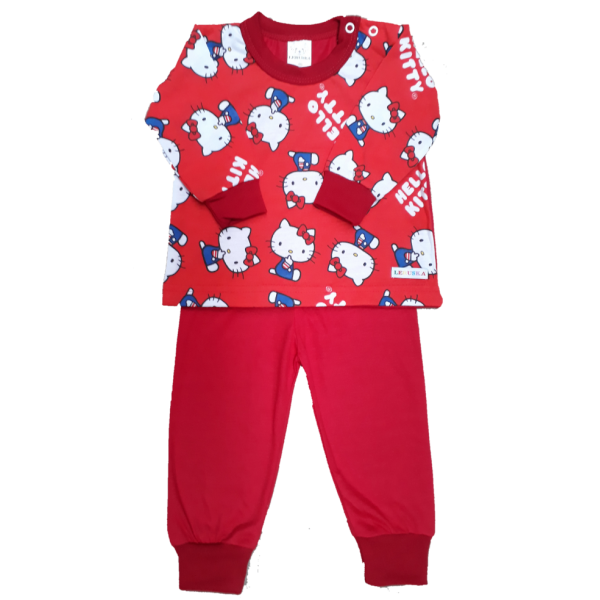 2309 Pijama Algodão Vermelho Hello Kitty M